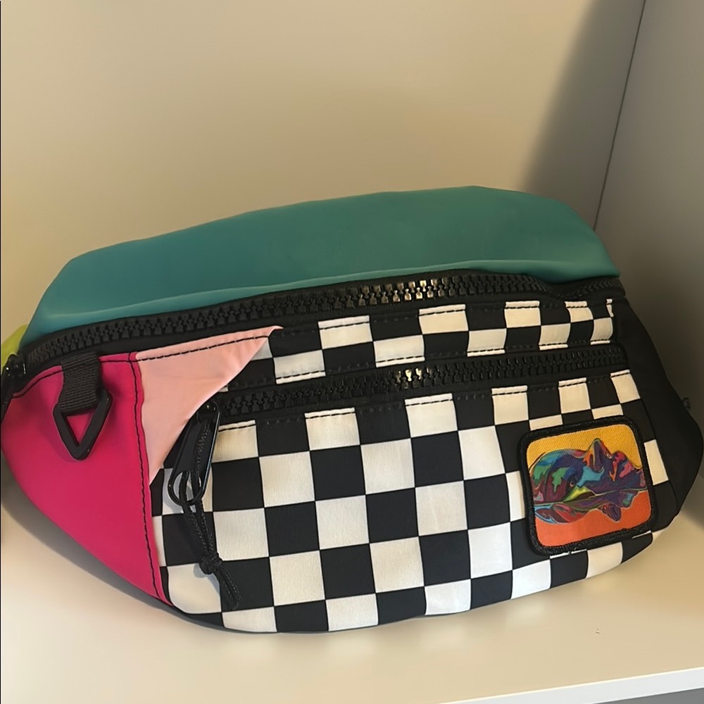 Colorful Checkered Women's Bag